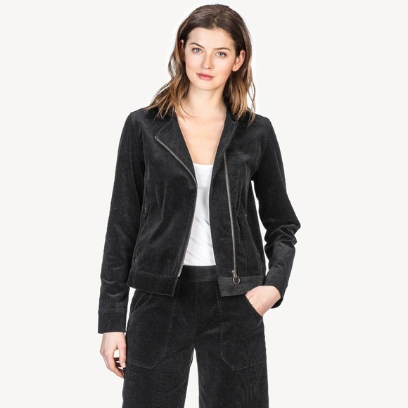 Lilla P Jackets & Blazers - NWT Lilla P Zip Front Corduroy Moto Jacket S
